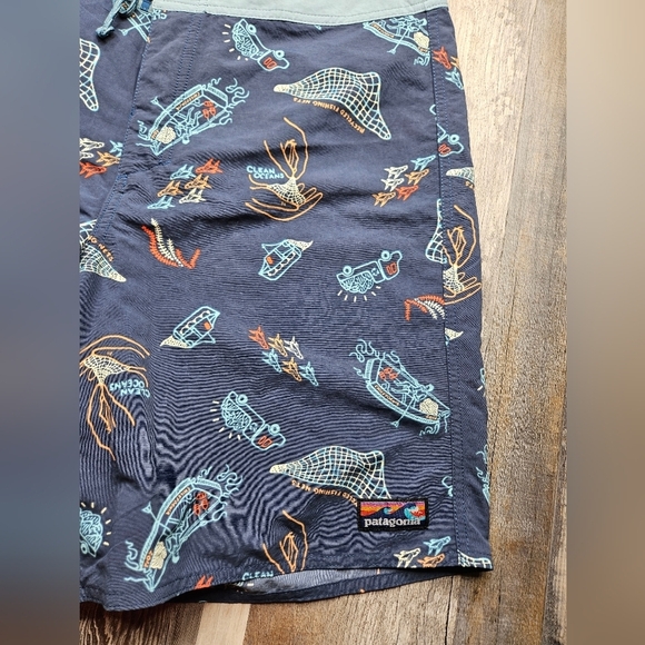 Patagonia Wavefarer Board Shorts Waist 36 Blue - Picture 3 of 9